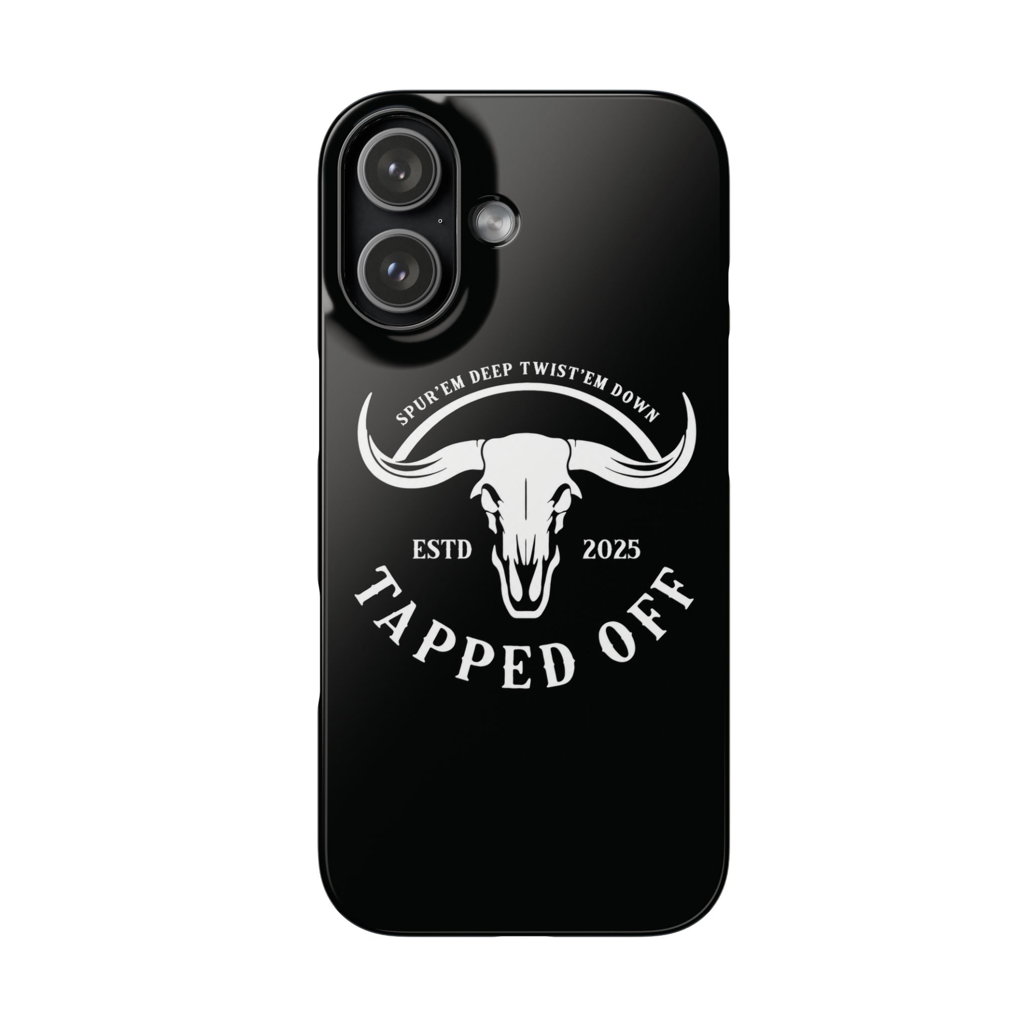 Tapped off phone case