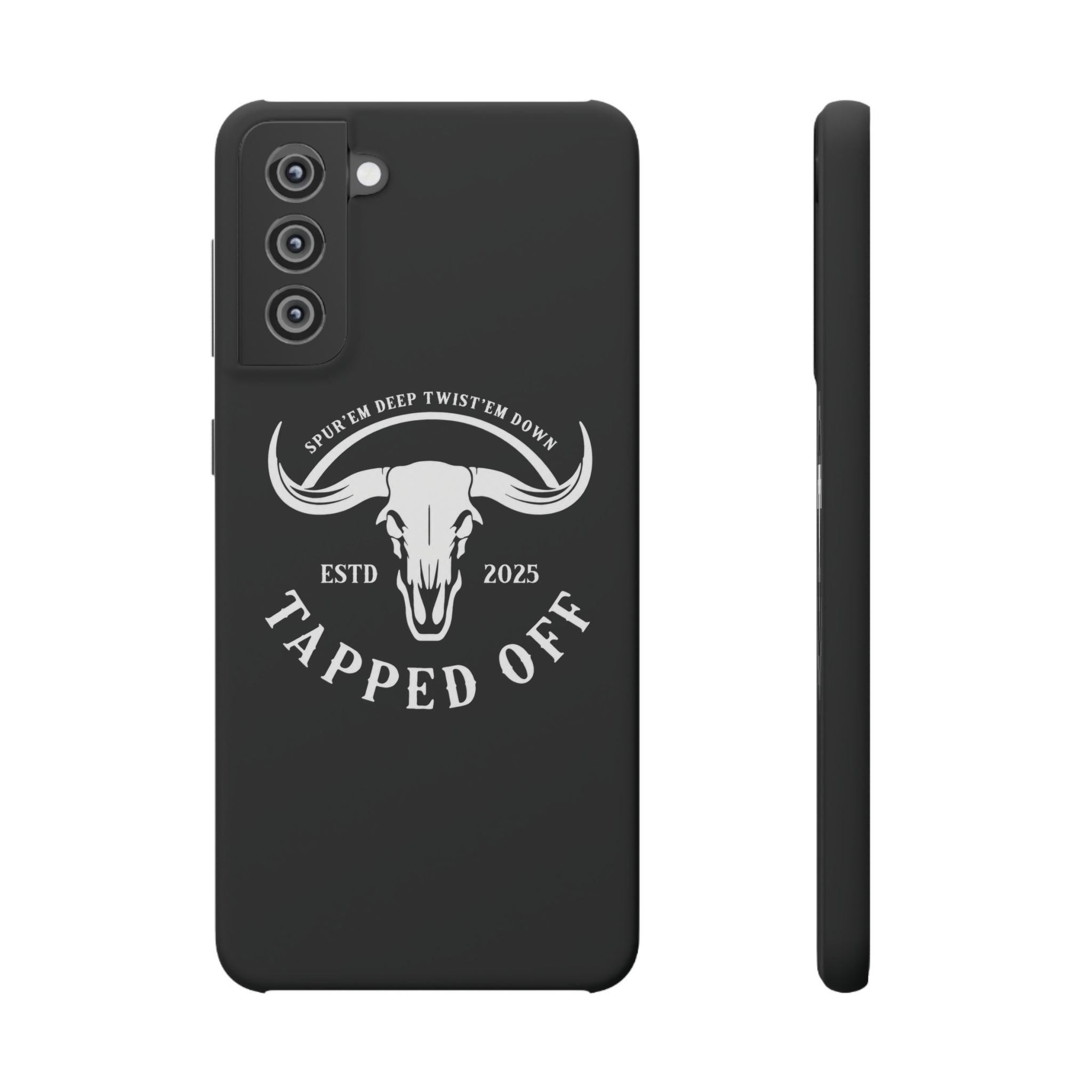 Tapped off phone case