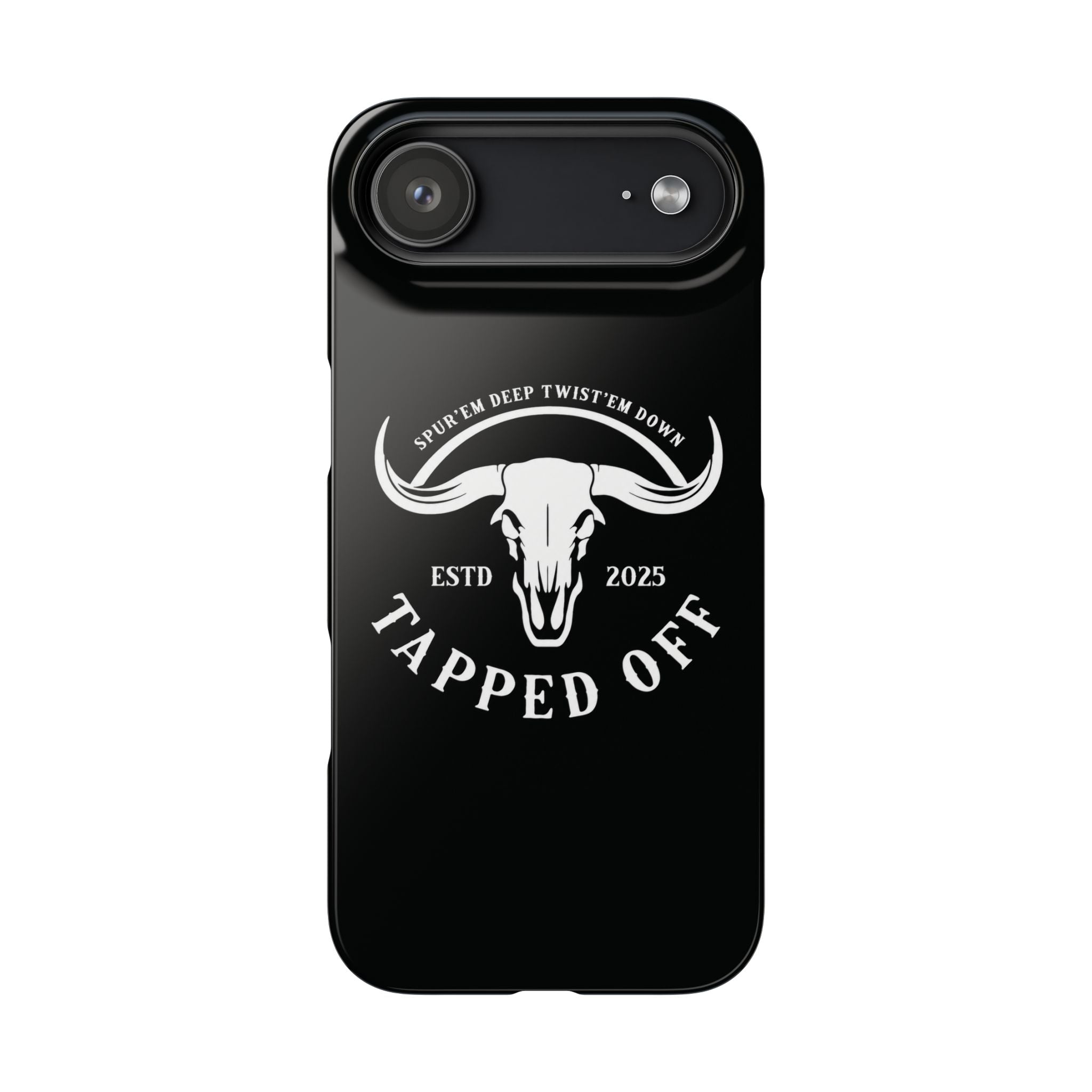 Tapped off phone case