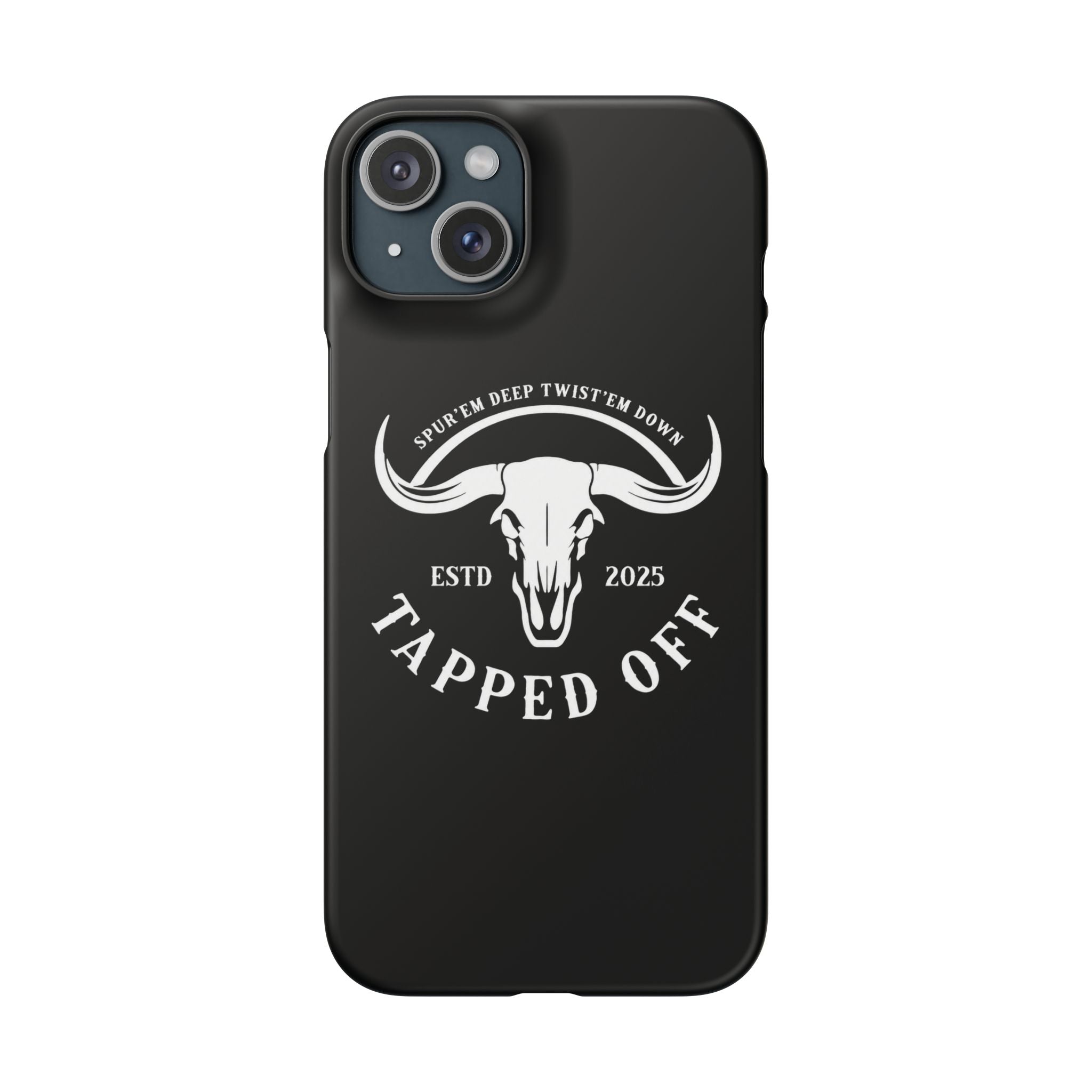 Tapped off phone case