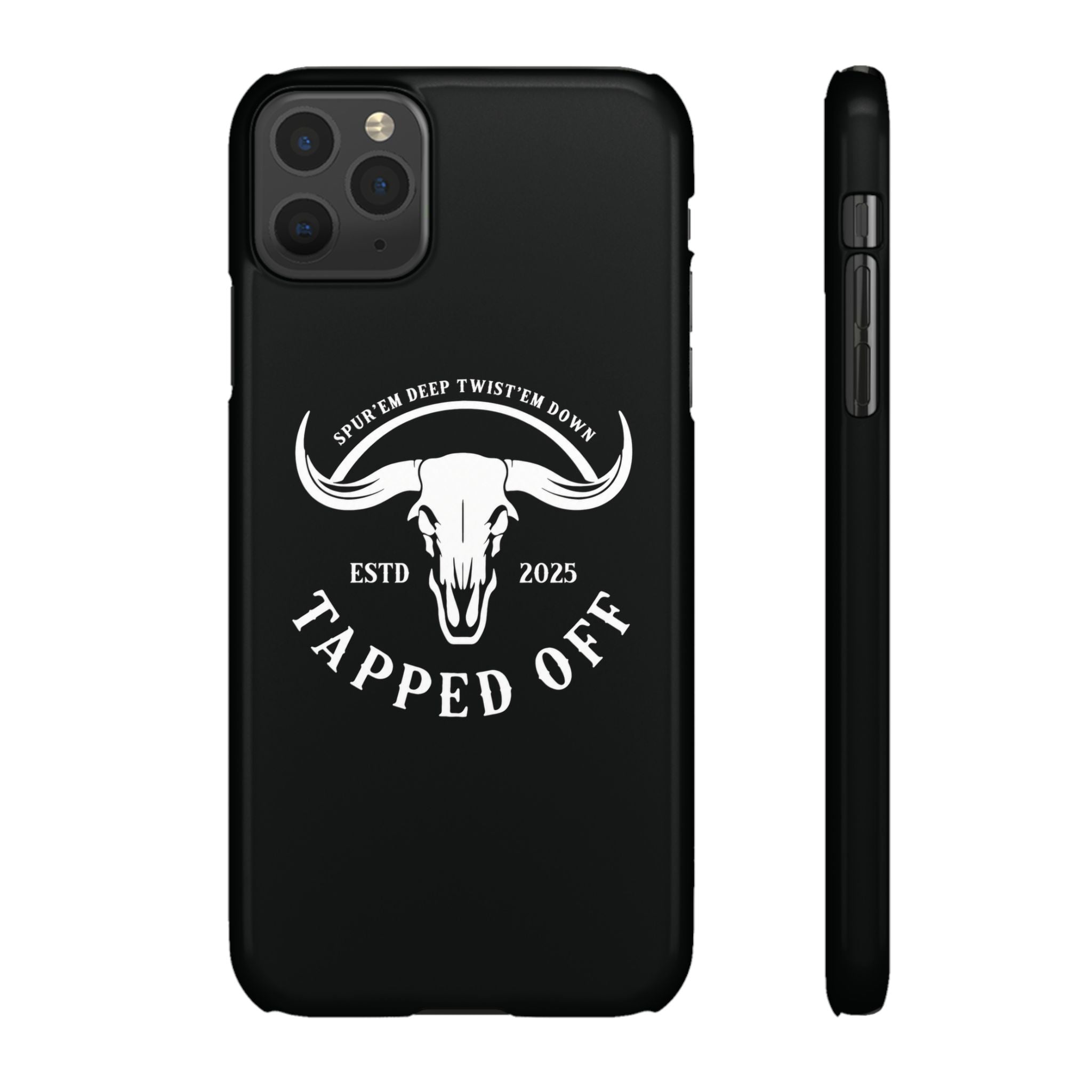 Tapped off phone case