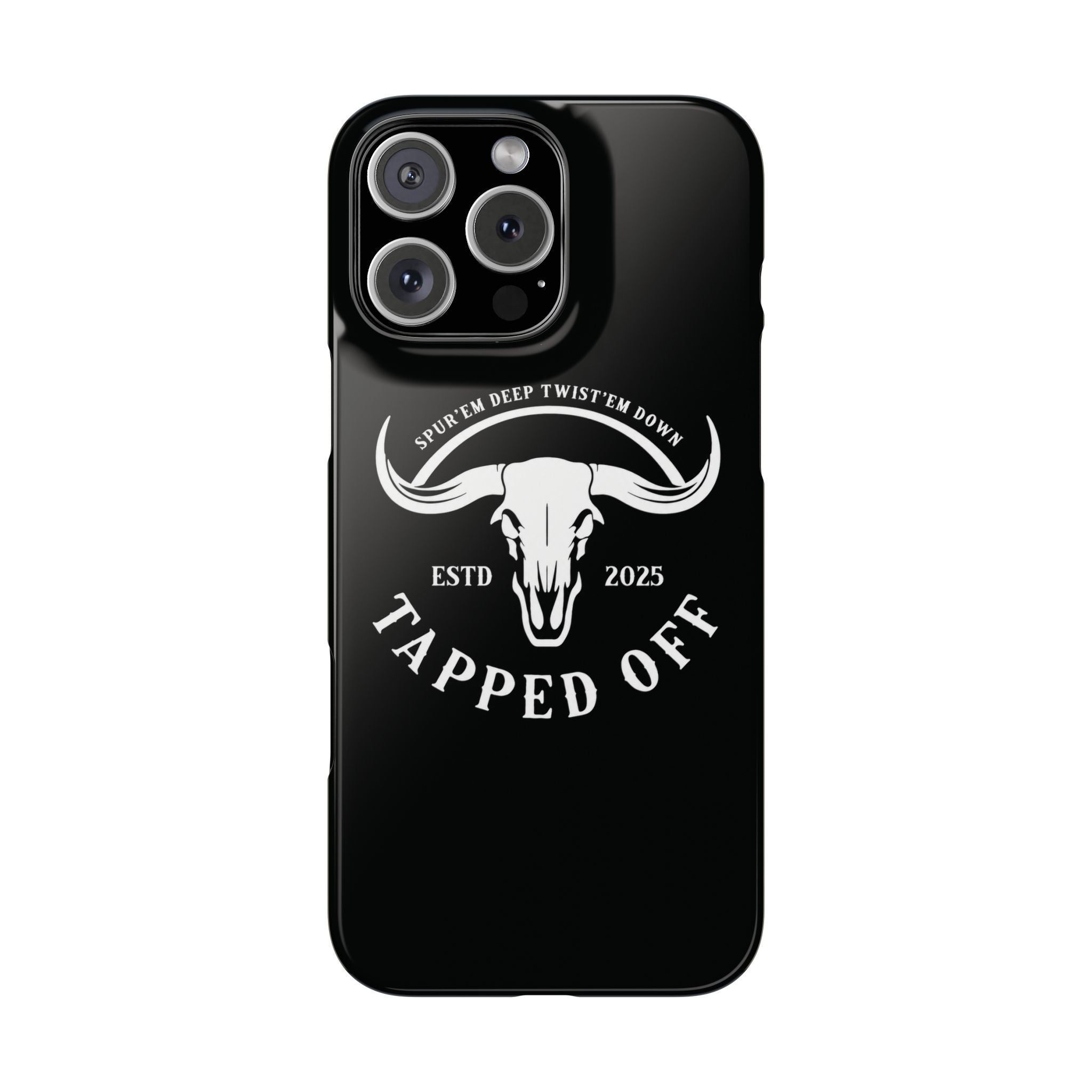 Tapped off phone case